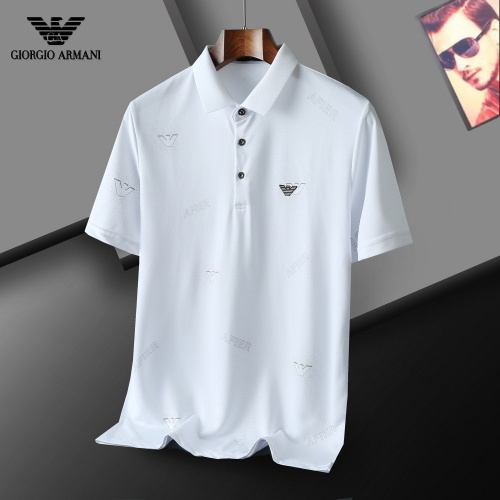 Armani T-Shirts Short Sleeved For Men #1201757 $29.00 USD, Wholesale Replica Armani T-Shirts