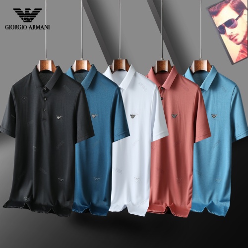 Replica Armani T-Shirts Short Sleeved For Men #1201757 $29.00 USD for Wholesale