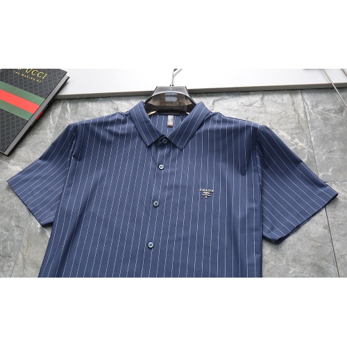 Replica Prada Shirts Short Sleeved For Men #1201795 $45.00 USD for Wholesale