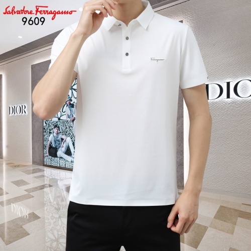 Replica Salvatore Ferragamo T-Shirts Short Sleeved For Men #1201814 $45.00 USD for Wholesale