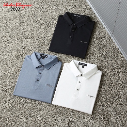 Replica Salvatore Ferragamo T-Shirts Short Sleeved For Men #1201816 $45.00 USD for Wholesale
