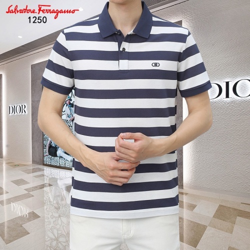 Replica Salvatore Ferragamo T-Shirts Short Sleeved For Men #1201818 $45.00 USD for Wholesale