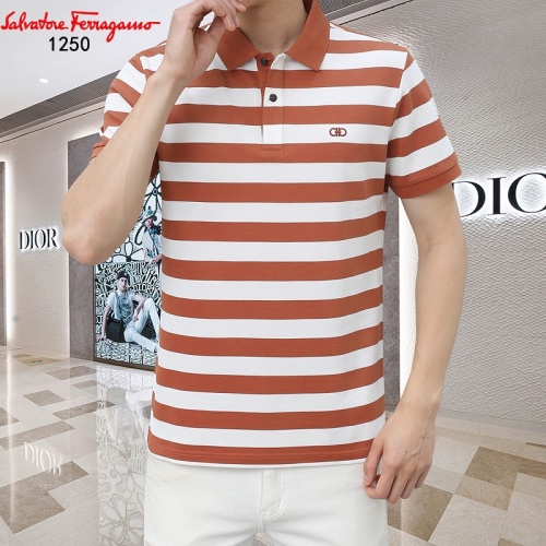 Replica Salvatore Ferragamo T-Shirts Short Sleeved For Men #1201819 $45.00 USD for Wholesale