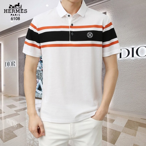 Hermes T-Shirts Short Sleeved For Men #1201820 $45.00 USD, Wholesale Replica Hermes T-Shirts