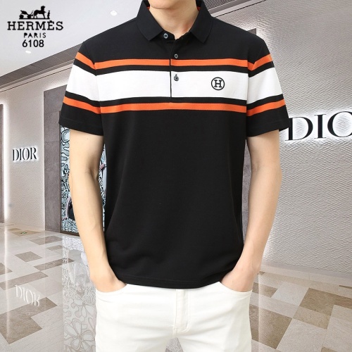 Hermes T-Shirts Short Sleeved For Men #1201821 $45.00 USD, Wholesale Replica Hermes T-Shirts