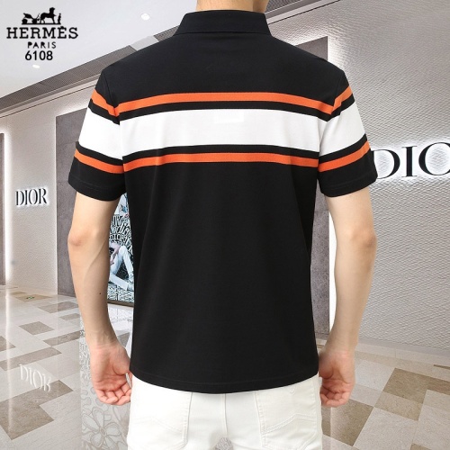 Replica Hermes T-Shirts Short Sleeved For Men #1201821 $45.00 USD for Wholesale
