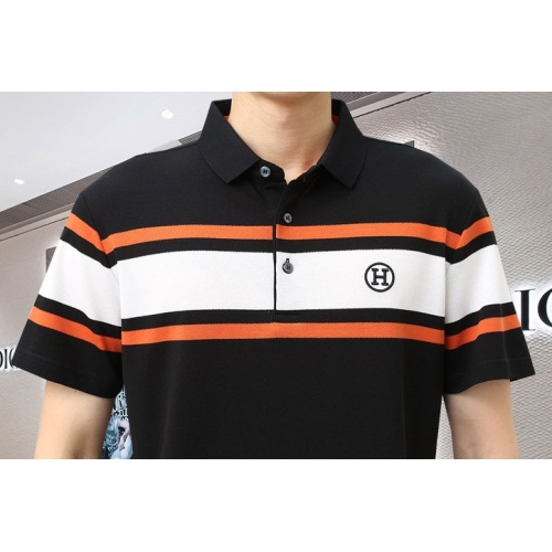 Replica Hermes T-Shirts Short Sleeved For Men #1201821 $45.00 USD for Wholesale
