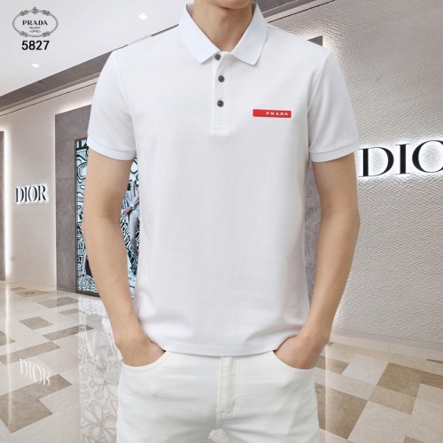 Prada T-Shirts Short Sleeved For Men #1201823 $45.00 USD, Wholesale Replica Prada T-Shirts