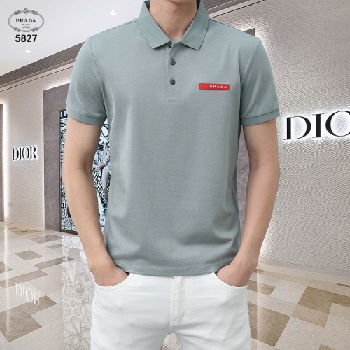 Prada T-Shirts Short Sleeved For Men #1201824 $45.00 USD, Wholesale Replica Prada T-Shirts