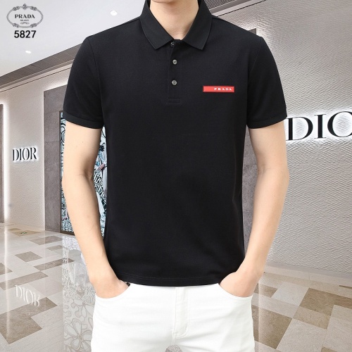Prada T-Shirts Short Sleeved For Men #1201825 $45.00 USD, Wholesale Replica Prada T-Shirts