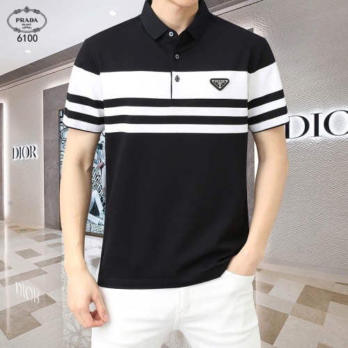 Prada T-Shirts Short Sleeved For Men #1201827 $45.00 USD, Wholesale Replica Prada T-Shirts