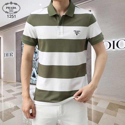 Prada T-Shirts Short Sleeved For Men #1201828 $45.00 USD, Wholesale Replica Prada T-Shirts