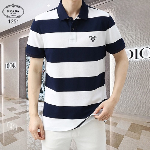 Prada T-Shirts Short Sleeved For Men #1201830 $45.00 USD, Wholesale Replica Prada T-Shirts