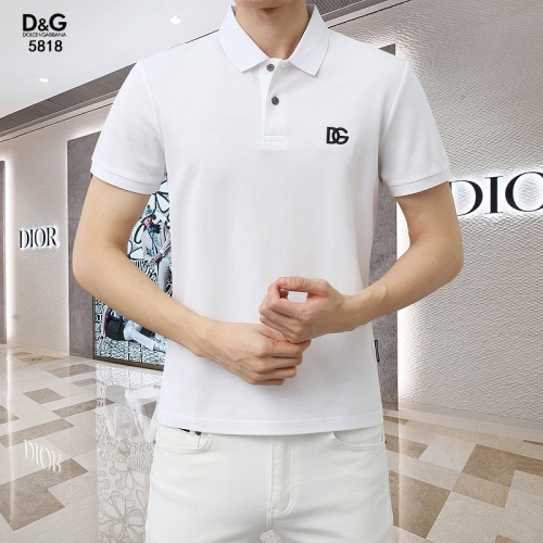 Dolce &amp; Gabbana D&amp;G T-Shirts Short Sleeved For Men #1201832 $45.00 USD, Wholesale Replica Dolce &amp; Gabbana D&amp;G T-Shirts