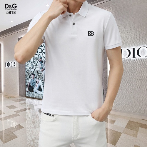 Replica Dolce & Gabbana D&G T-Shirts Short Sleeved For Men #1201832 $45.00 USD for Wholesale