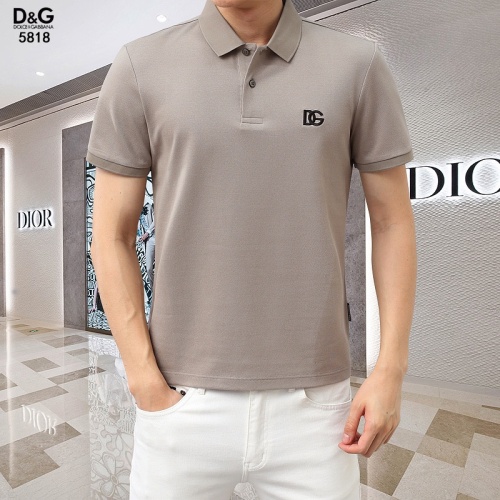 Dolce &amp; Gabbana D&amp;G T-Shirts Short Sleeved For Men #1201833 $45.00 USD, Wholesale Replica Dolce &amp; Gabbana D&amp;G T-Shirts