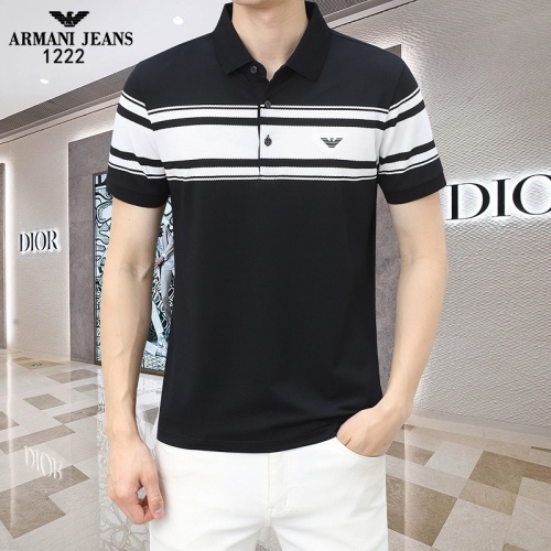 Armani T-Shirts Short Sleeved For Men #1201837 $45.00 USD, Wholesale Replica Armani T-Shirts