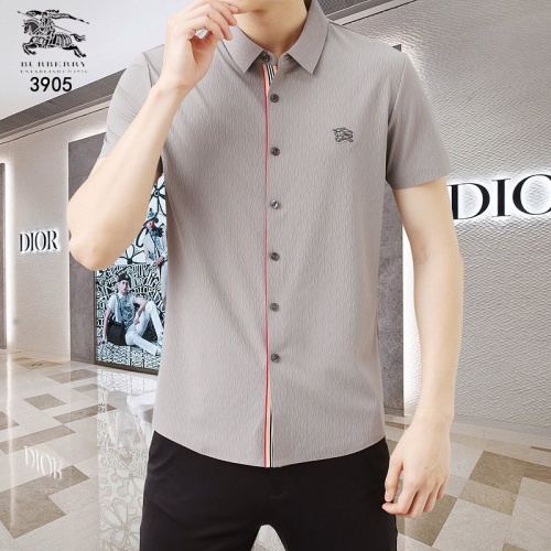 Burberry Shirts Short Sleeved For Men #1201853 $45.00 USD, Wholesale Replica Burberry Shirts