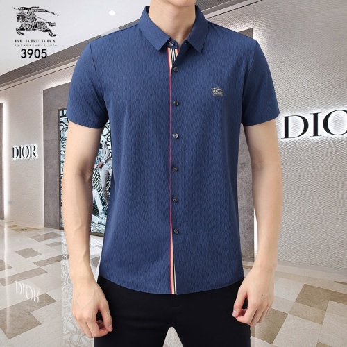 Burberry Shirts Short Sleeved For Men #1201854 $45.00 USD, Wholesale Replica Burberry Shirts