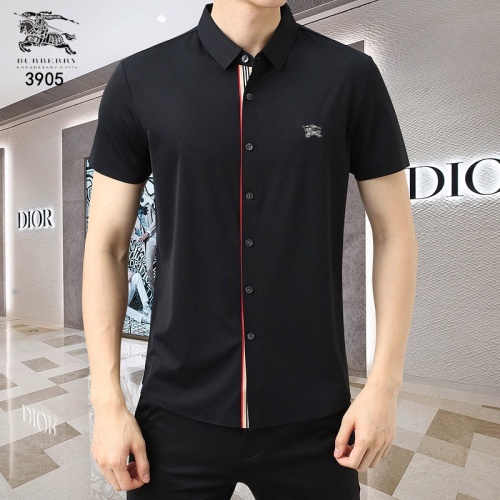 Burberry Shirts Short Sleeved For Men #1201855 $45.00 USD, Wholesale Replica Burberry Shirts