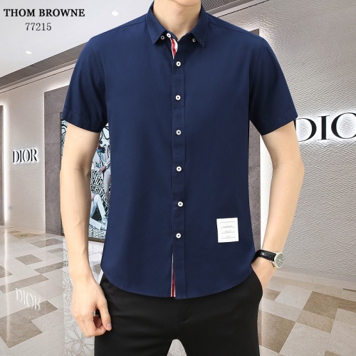 Thom Browne TB Shirts Short Sleeved For Men #1201858 $45.00 USD, Wholesale Replica Thom Browne TB Shirts
