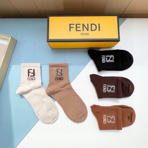 Replica Fendi Socks #1201866 $27.00 USD for Wholesale