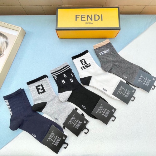 Replica Fendi Socks #1201867 $27.00 USD for Wholesale