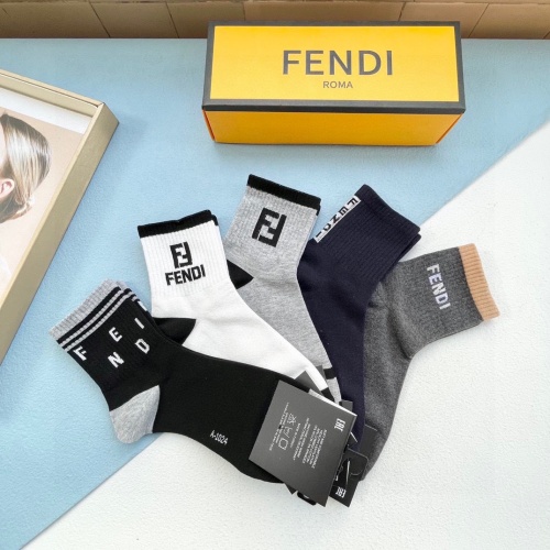 Replica Fendi Socks #1201867 $27.00 USD for Wholesale