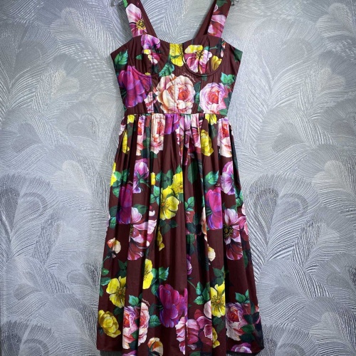 Dolce &amp; Gabbana Dresses Sleeveless For Women #1201893 $128.00 USD, Wholesale Replica Dolce &amp; Gabbana Dresses