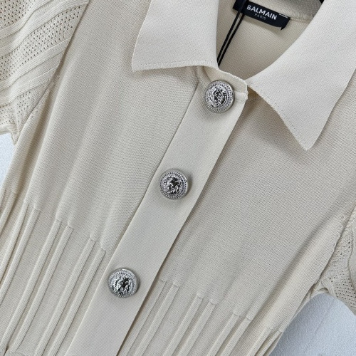Replica Balmain Dresses Short Sleeved For Women #1201901 $105.00 USD for Wholesale