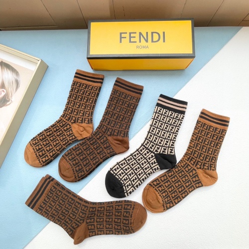 Replica Fendi Socks #1201944 $29.00 USD for Wholesale