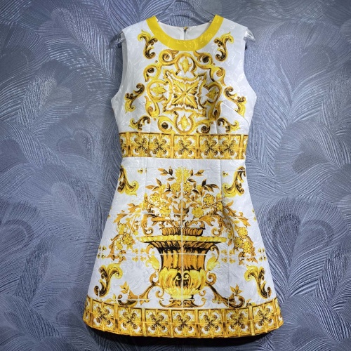 Dolce &amp; Gabbana Dresses Sleeveless For Women #1201946 $105.00 USD, Wholesale Replica Dolce &amp; Gabbana Dresses