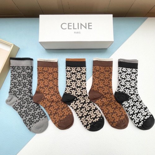 Replica Celine Socks #1201956 $29.00 USD for Wholesale