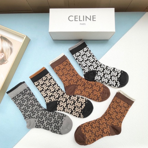 Replica Celine Socks #1201956 $29.00 USD for Wholesale