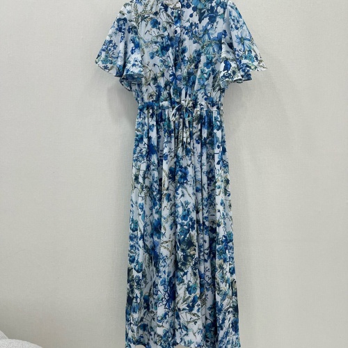 Christian Dior Dresses Short Sleeved For Women #1201957 $108.00 USD, Wholesale Replica Christian Dior Dresses