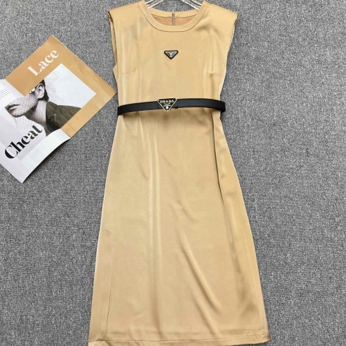 Prada Dresses Sleeveless For Women #1201960 $80.00 USD, Wholesale Replica Prada Dresses