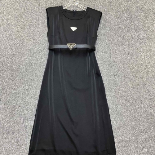 Prada Dresses Sleeveless For Women #1201962 $80.00 USD, Wholesale Replica Prada Dresses