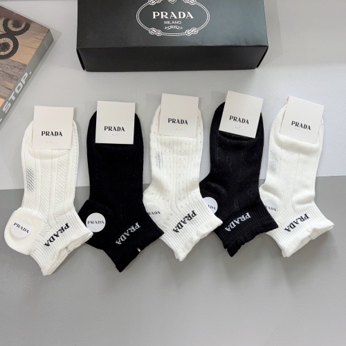 Replica Prada Socks #1201985 $27.00 USD for Wholesale