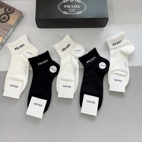 Replica Prada Socks #1201985 $27.00 USD for Wholesale
