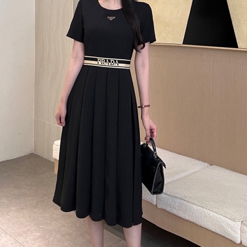 Replica Prada Dresses Short Sleeved For Women #1202006 $85.00 USD for Wholesale