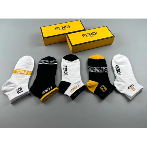 Replica Fendi Socks #1202009 $25.00 USD for Wholesale