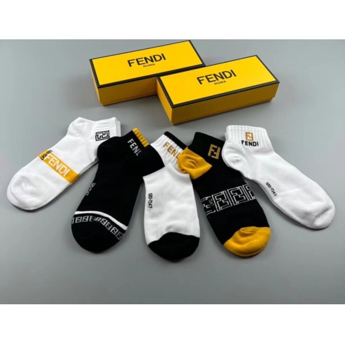 Replica Fendi Socks #1202009 $25.00 USD for Wholesale