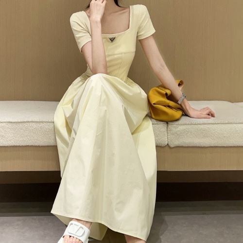 Replica Prada Dresses Short Sleeved For Women #1202010 $76.00 USD for Wholesale