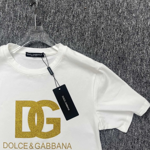 Replica Dolce & Gabbana D&G Tracksuits Short Sleeved For Women #1202299 $92.00 USD for Wholesale