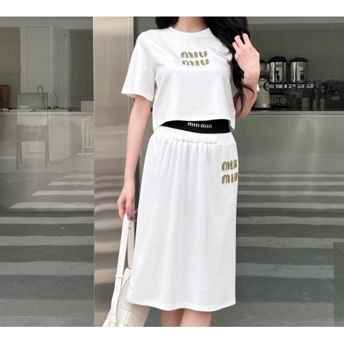 Replica MIU MIU Tracksuits Short Sleeved For Women #1202364 $100.00 USD for Wholesale