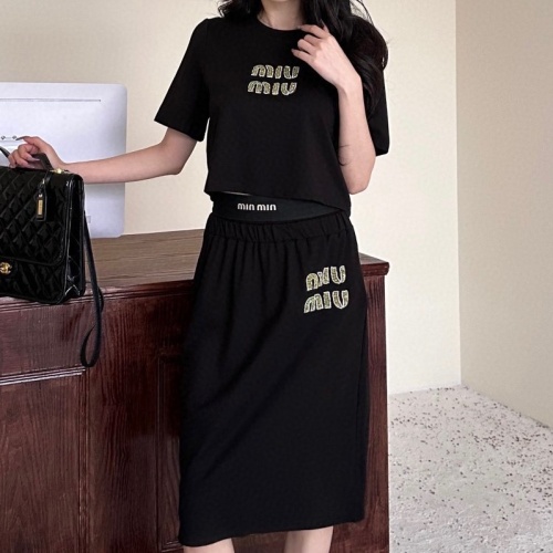 Replica MIU MIU Tracksuits Short Sleeved For Women #1202365 $100.00 USD for Wholesale