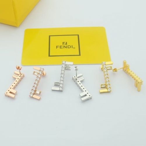 Replica Fendi Earrings For Women #1202551 $25.00 USD for Wholesale