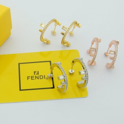 Replica Fendi Earrings For Women #1202554 $29.00 USD for Wholesale