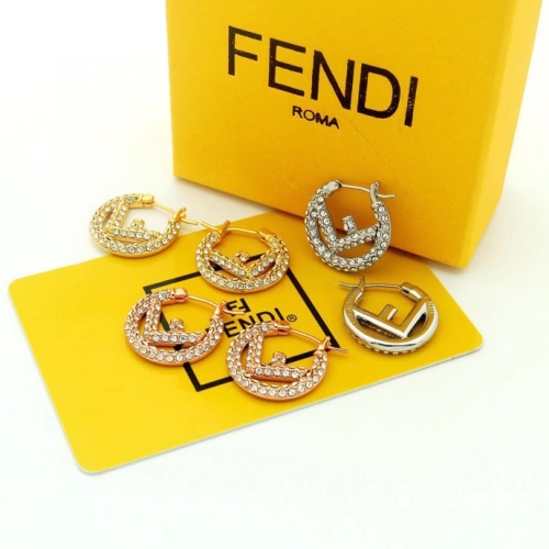 Replica Fendi Earrings For Women #1202559 $27.00 USD for Wholesale