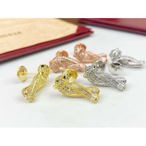 Replica Cartier Earrings For Women #1203076 $34.00 USD for Wholesale